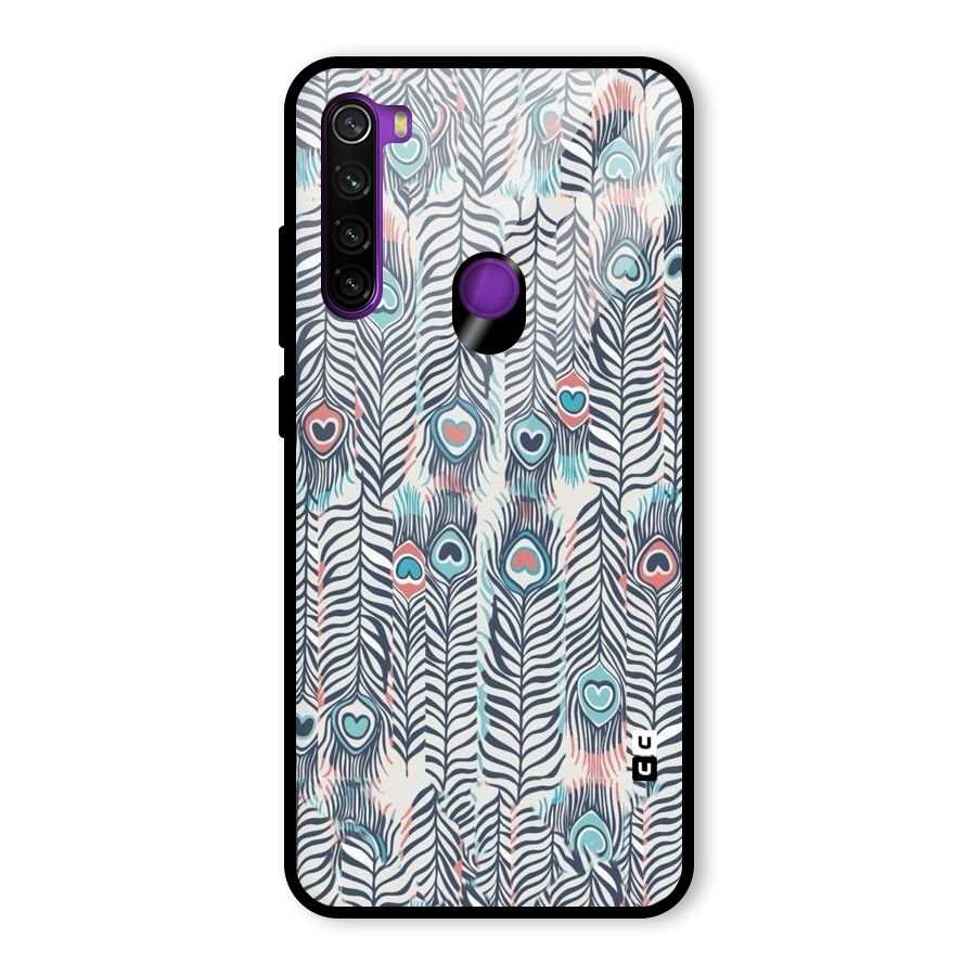 Feather Art Glass Back Case for Redmi Note 8
