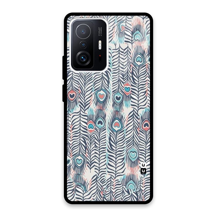 Feather Art Glass Back Case for Xiaomi 11T Pro