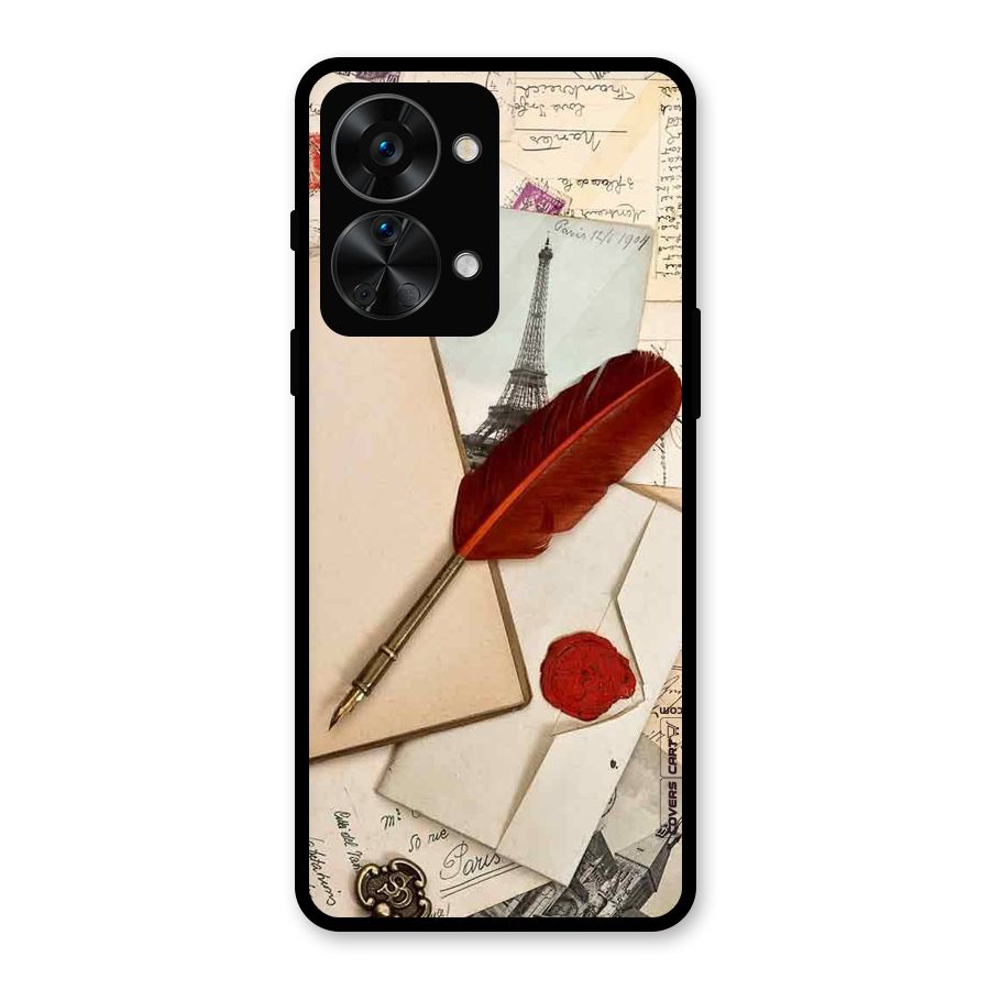 Feather Beauty Glass Back Case for OnePlus Nord 2T