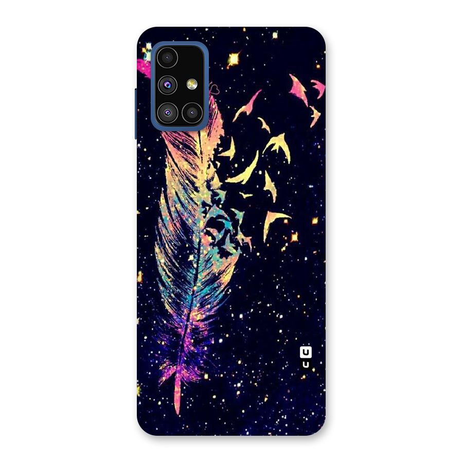 Feather Bird Fly Back Case for Galaxy M51