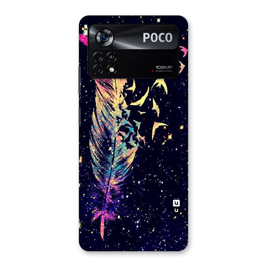 Feather Bird Fly Back Case for Poco X4 Pro 5G