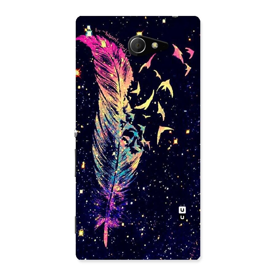 Feather Bird Fly Back Case for Sony Xperia M2