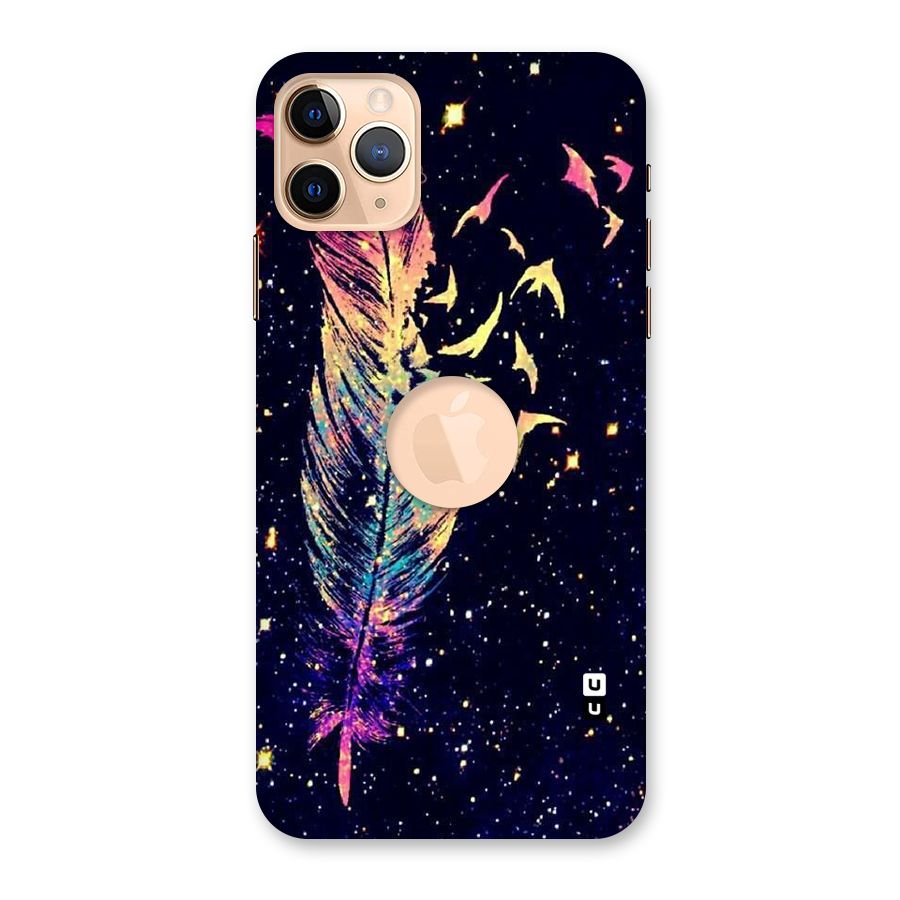 Feather Bird Fly Back Case for iPhone 11 Pro Max Logo Cut
