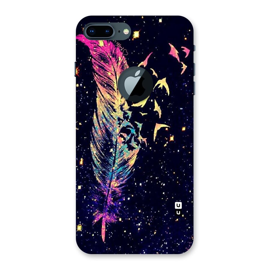 Feather Bird Fly Back Case for iPhone 7 Plus Logo Cut