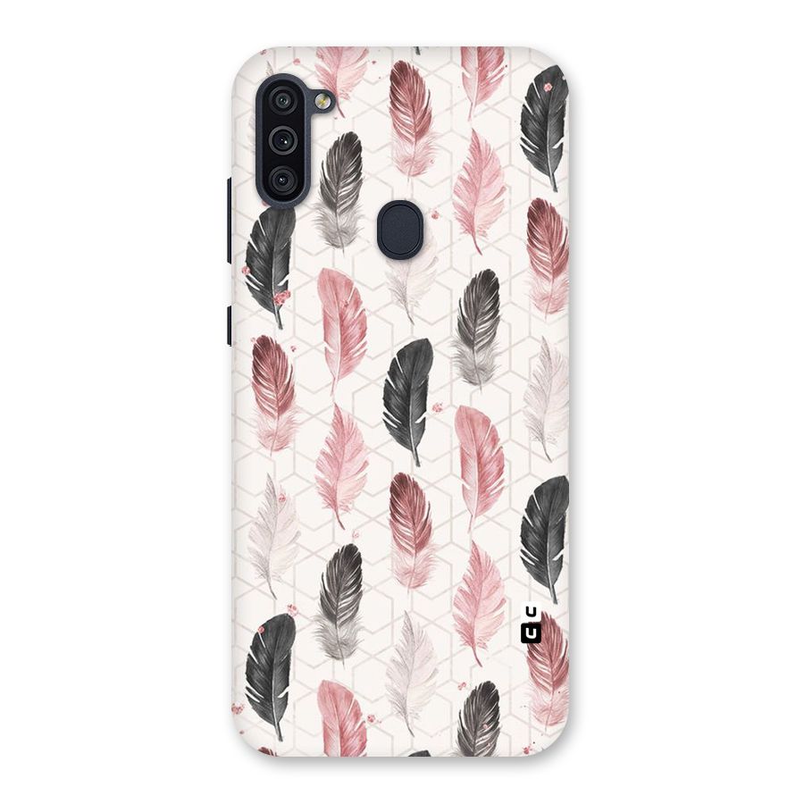 Feather Line Pattern Back Case for Galaxy M11