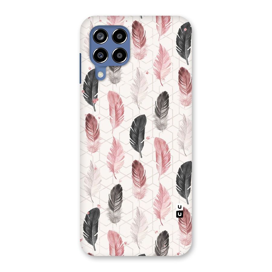 Feather Line Pattern Back Case for Galaxy M53 5G