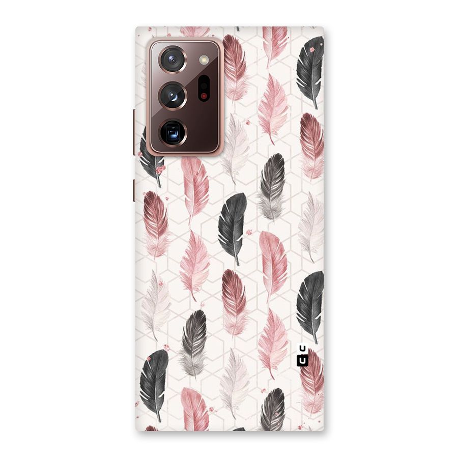 Feather Line Pattern Back Case for Galaxy Note 20 Ultra