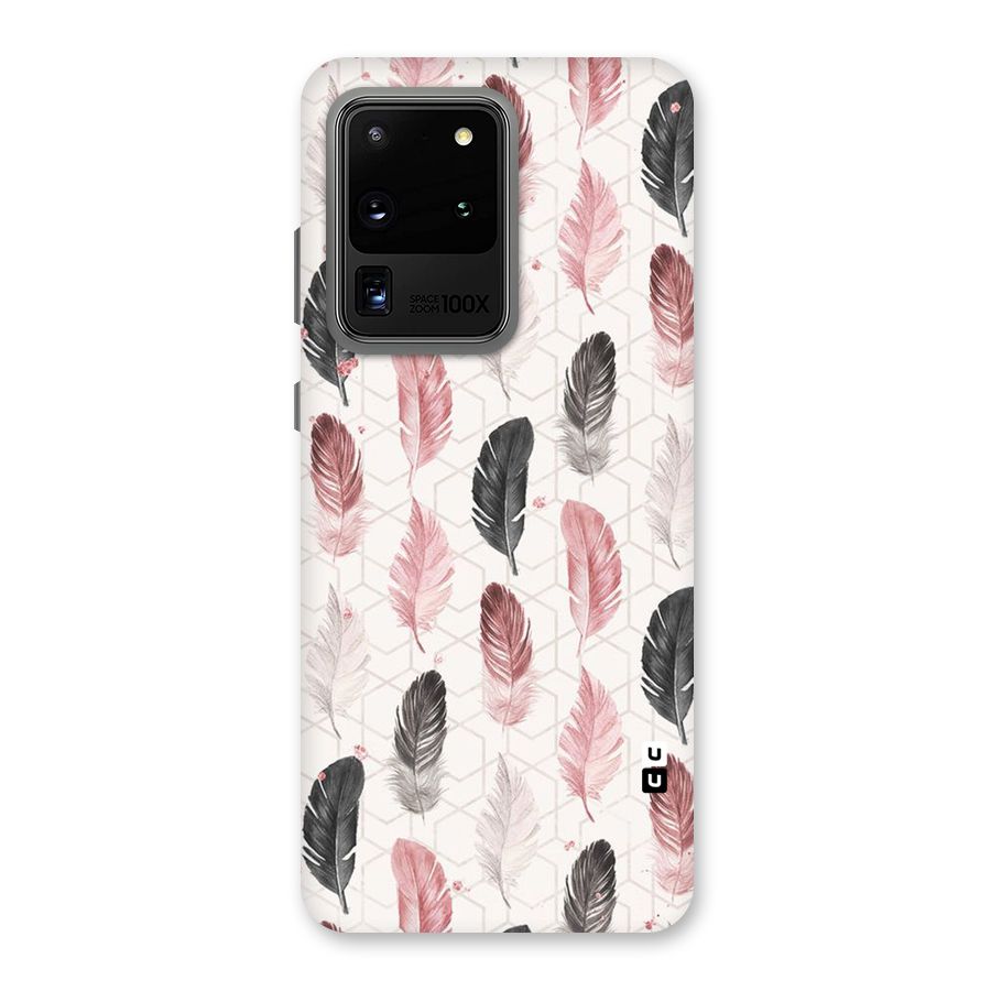 Feather Line Pattern Back Case for Galaxy S20 Ultra