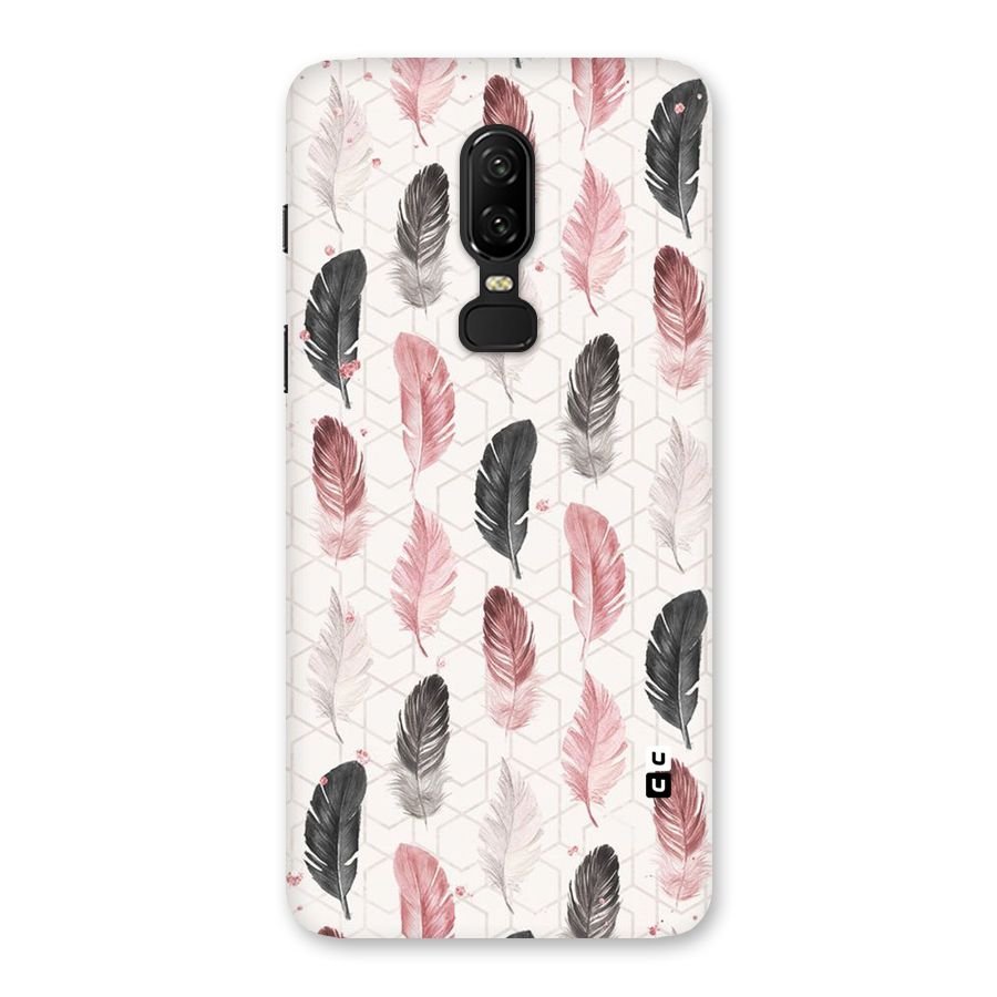 Feather Line Pattern Back Case for OnePlus 6