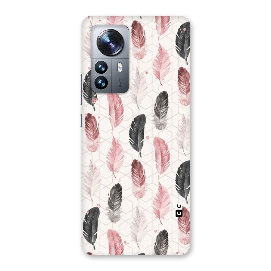Feather Line Pattern Back Case for Xiaomi 12 Pro