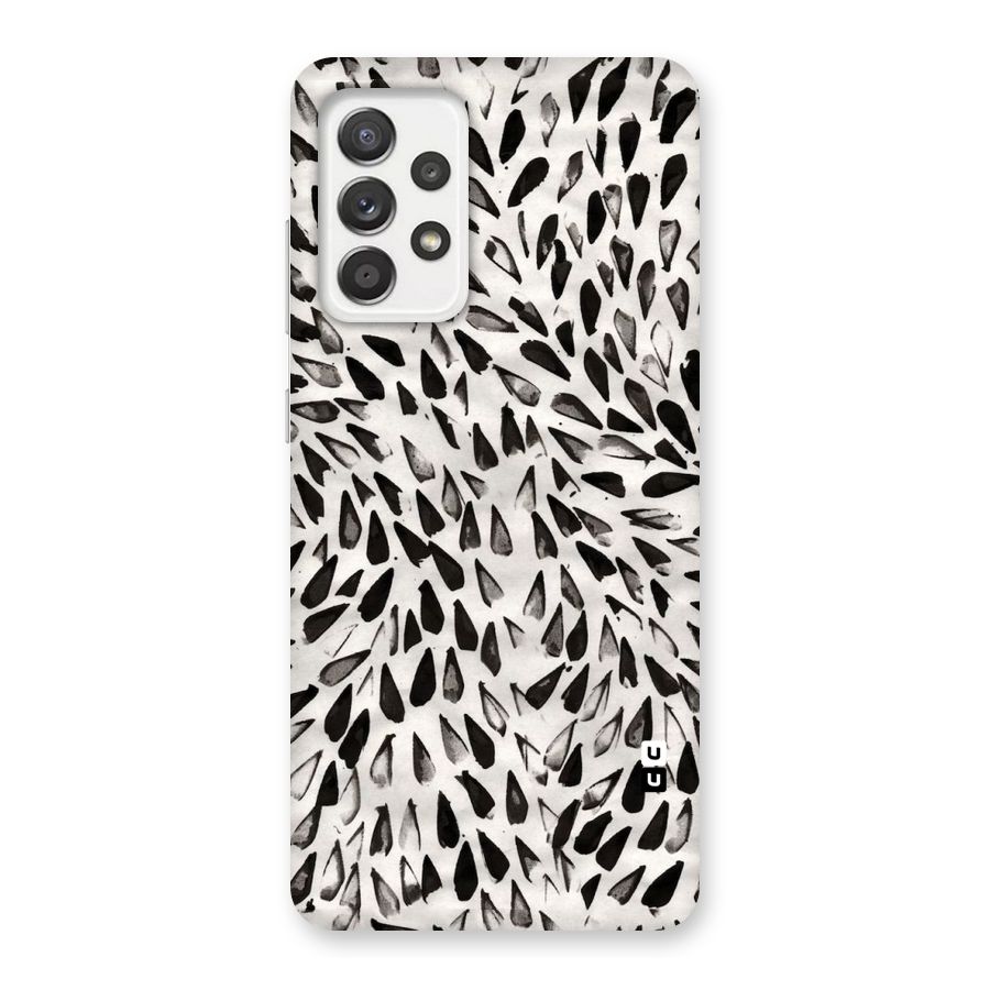 Feather Pattern Colorless Back Case for Galaxy A52