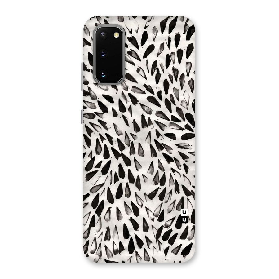 Feather Pattern Colorless Back Case for Galaxy S20