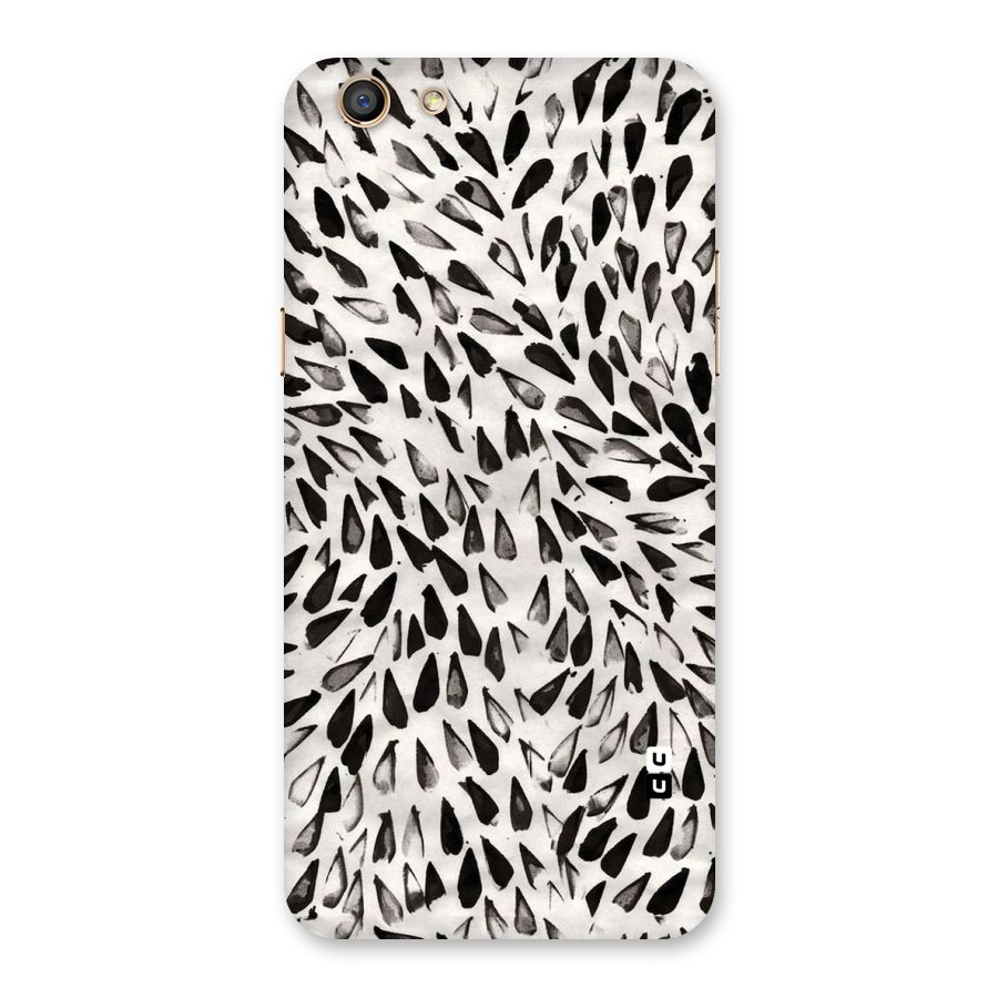 Feather Pattern Colorless Back Case for Oppo F3