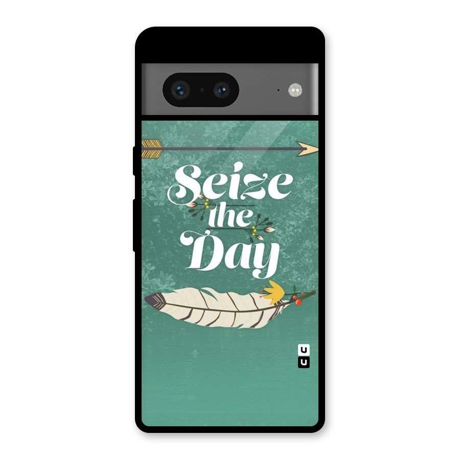 Feather Seize Glass Back Case for Google Pixel 7