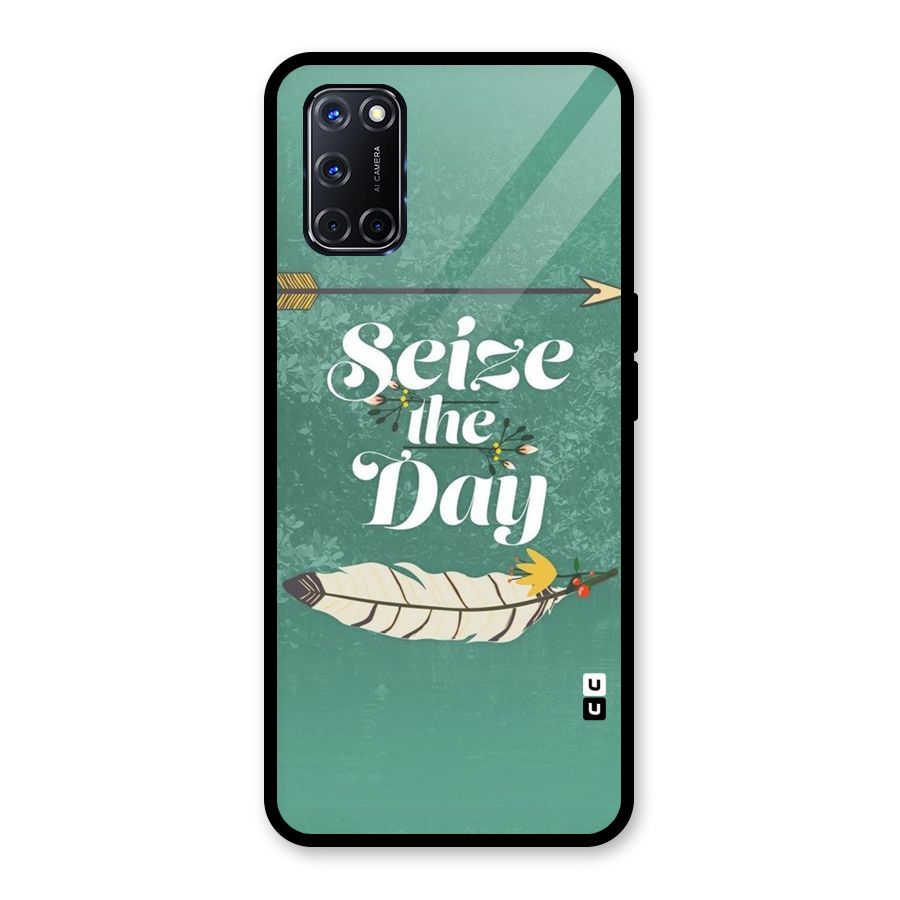 Feather Seize Glass Back Case for Oppo A52