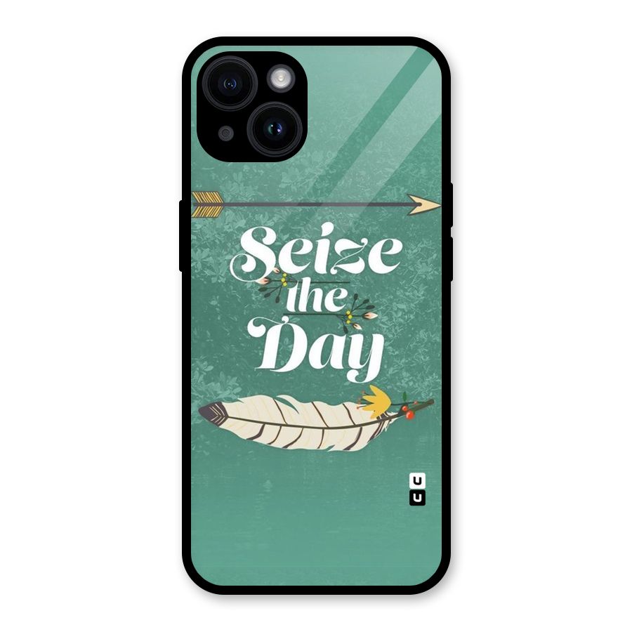 Feather Seize Glass Back Case for iPhone 14