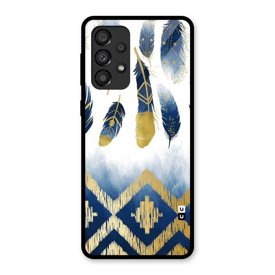 Feathers Beauty Glass Back Case for Galaxy A33 5G