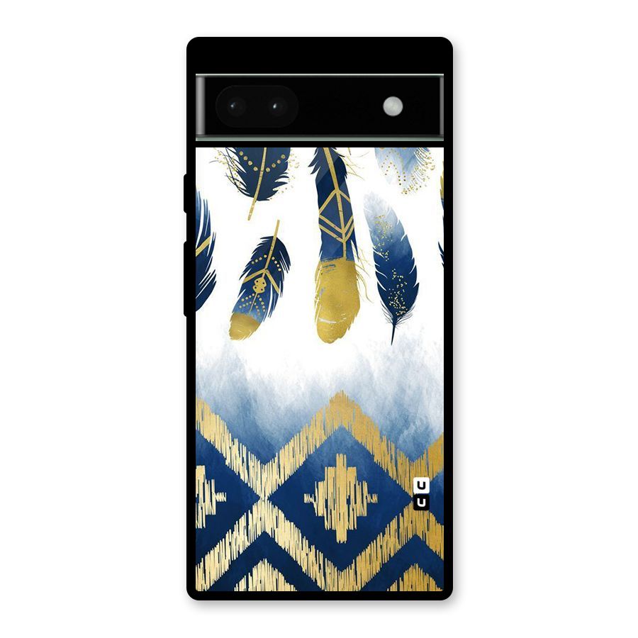 Feathers Beauty Glass Back Case for Google Pixel 6a