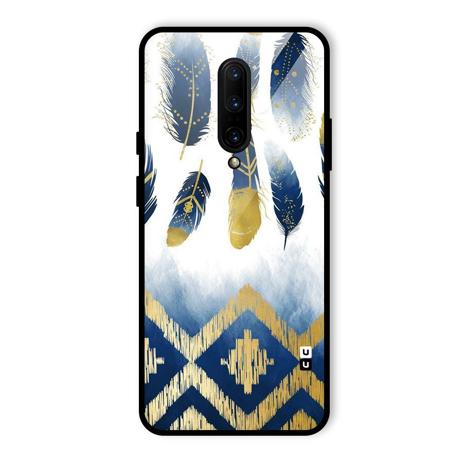 Feathers Beauty Glass Back Case for OnePlus 7 Pro