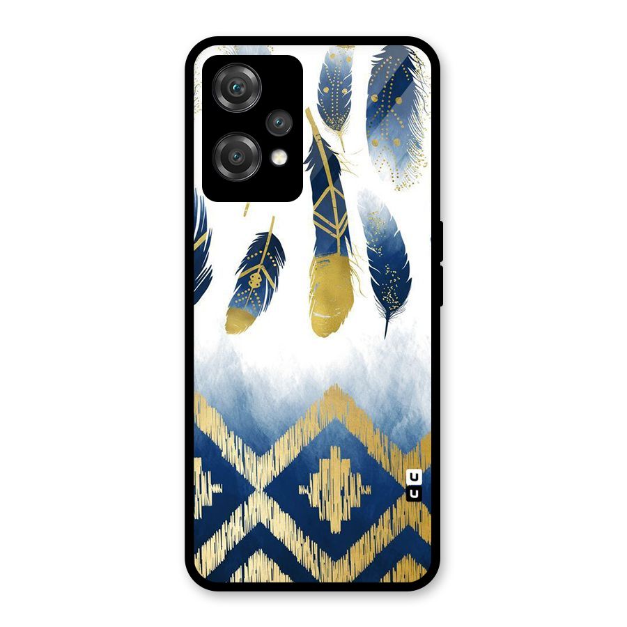 Feathers Beauty Glass Back Case for OnePlus Nord CE 2 Lite 5G