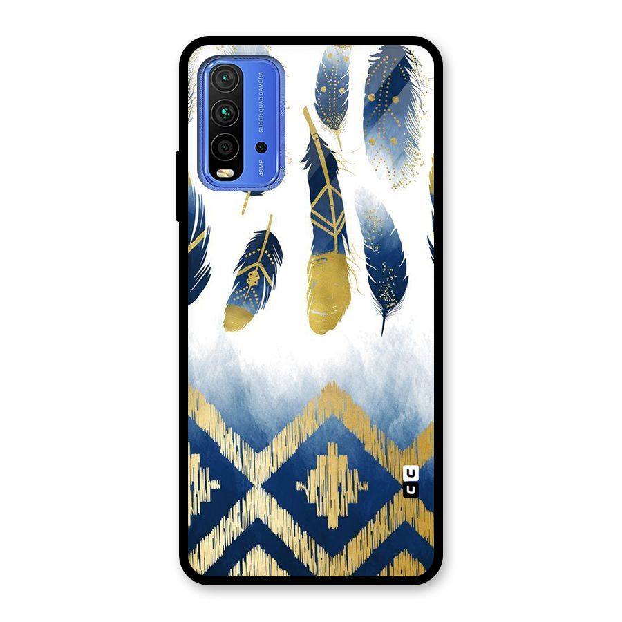 Feathers Beauty Glass Back Case for Redmi 9 Power