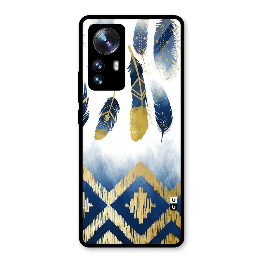 Feathers Beauty Glass Back Case for Xiaomi 12 Pro