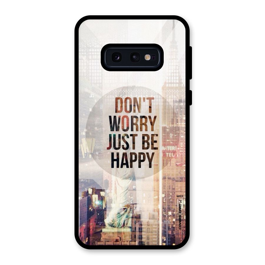 Feel Lively Glass Back Case for Galaxy S10e