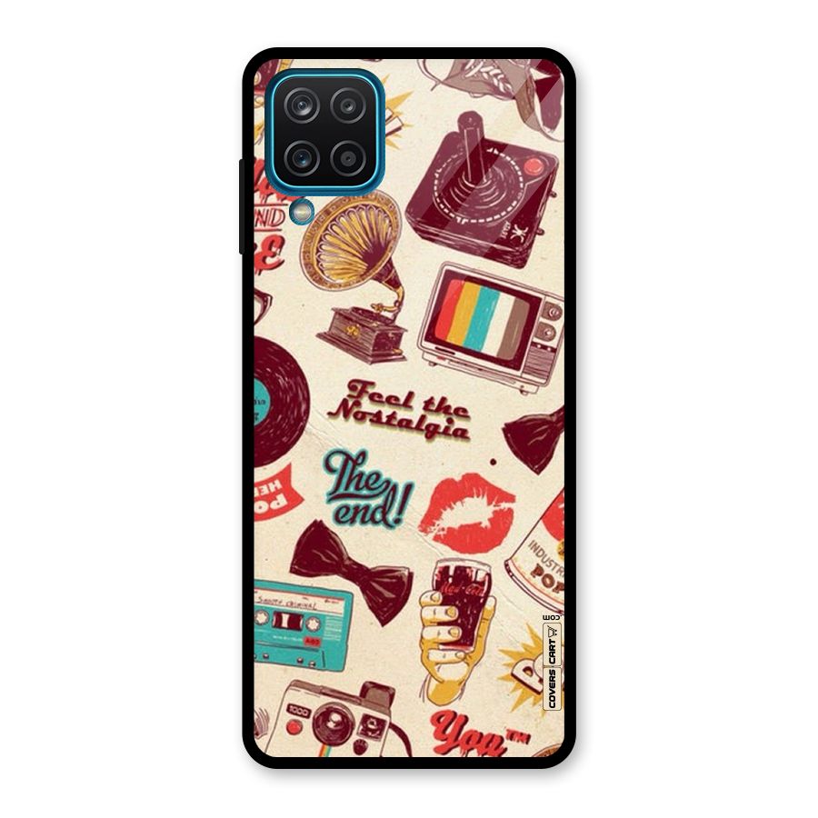 Feel The Nostalgia Glass Back Case for Galaxy A12