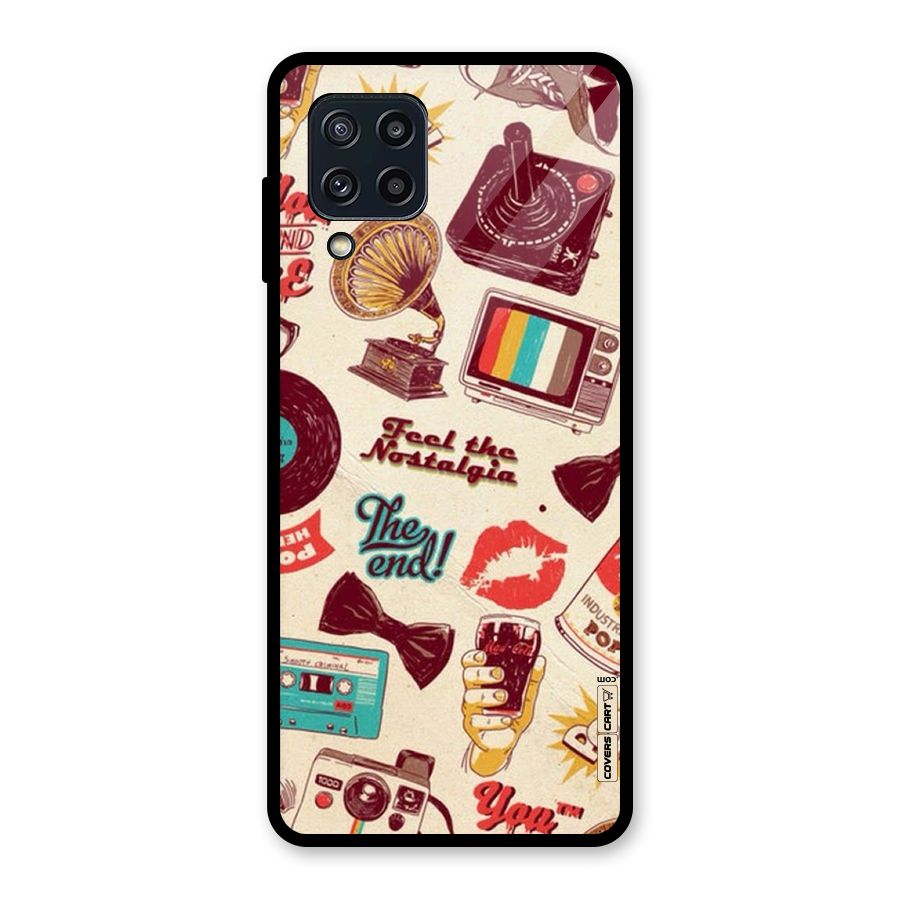 Feel The Nostalgia Glass Back Case for Galaxy M32