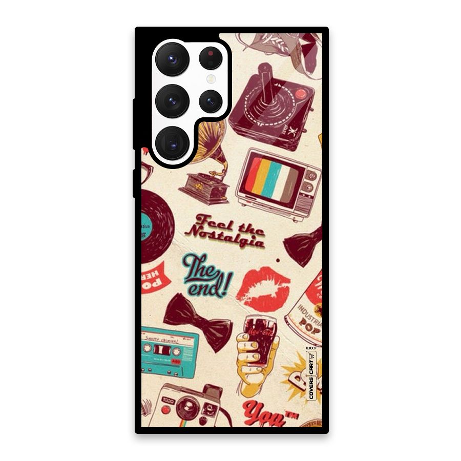 Feel The Nostalgia Glass Back Case for Galaxy S22 Ultra 5G