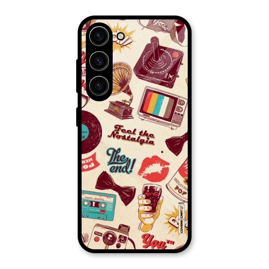 Feel The Nostalgia Glass Back Case for Galaxy S23