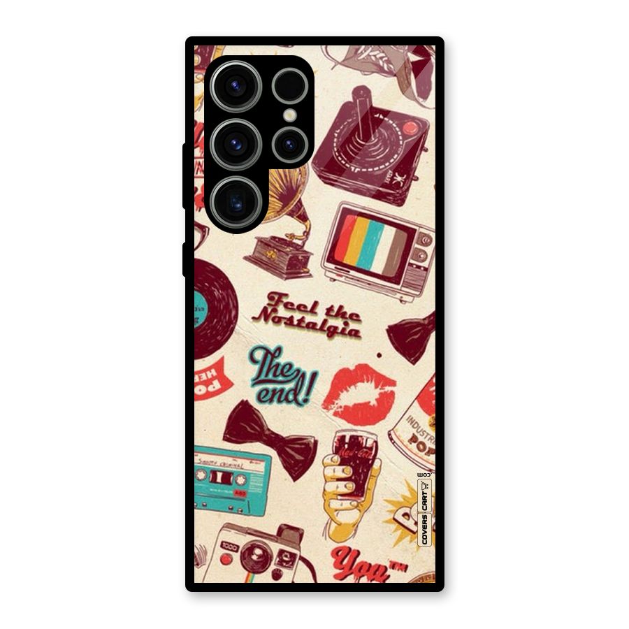 Feel The Nostalgia Glass Back Case for Galaxy S23 Ultra