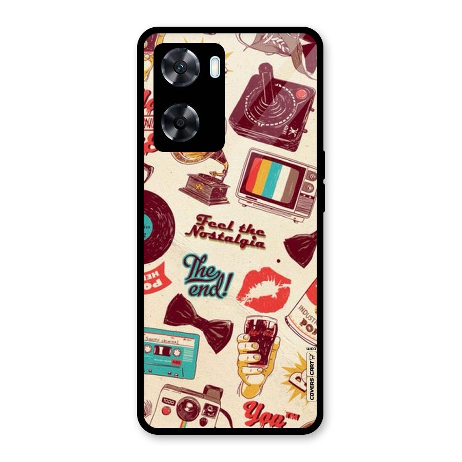 Feel The Nostalgia Glass Back Case for Oppo A77
