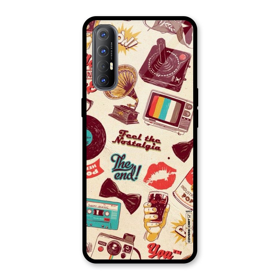 Feel The Nostalgia Glass Back Case for Oppo Reno3 Pro