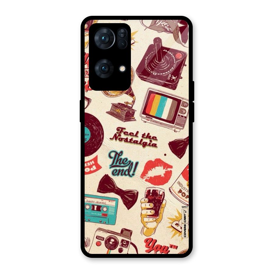 Feel The Nostalgia Glass Back Case for Oppo Reno7 Pro 5G