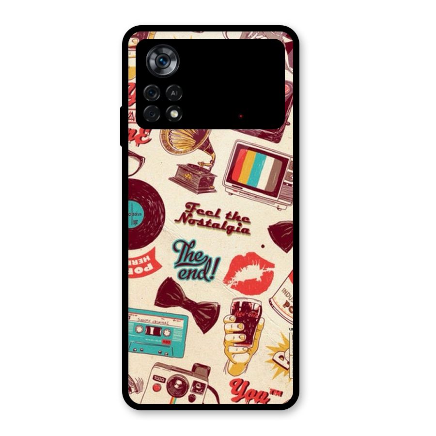Feel The Nostalgia Glass Back Case for Poco X4 Pro 5G