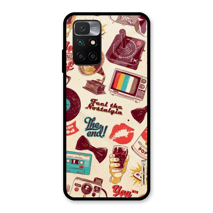 Feel The Nostalgia Glass Back Case for Redmi 10 Prime