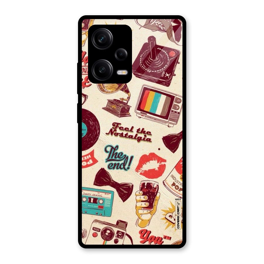 Feel The Nostalgia Glass Back Case for Redmi Note 12 Pro