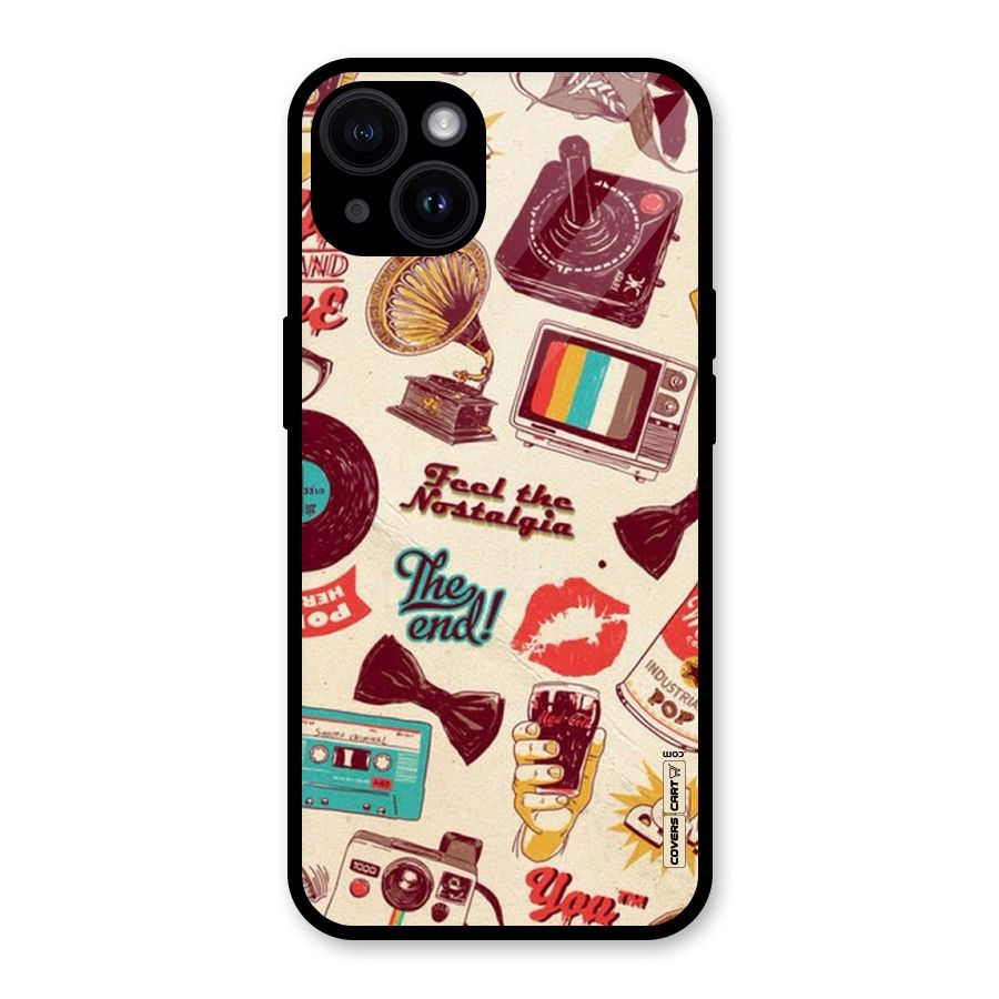Feel The Nostalgia Glass Back Case for iPhone 14