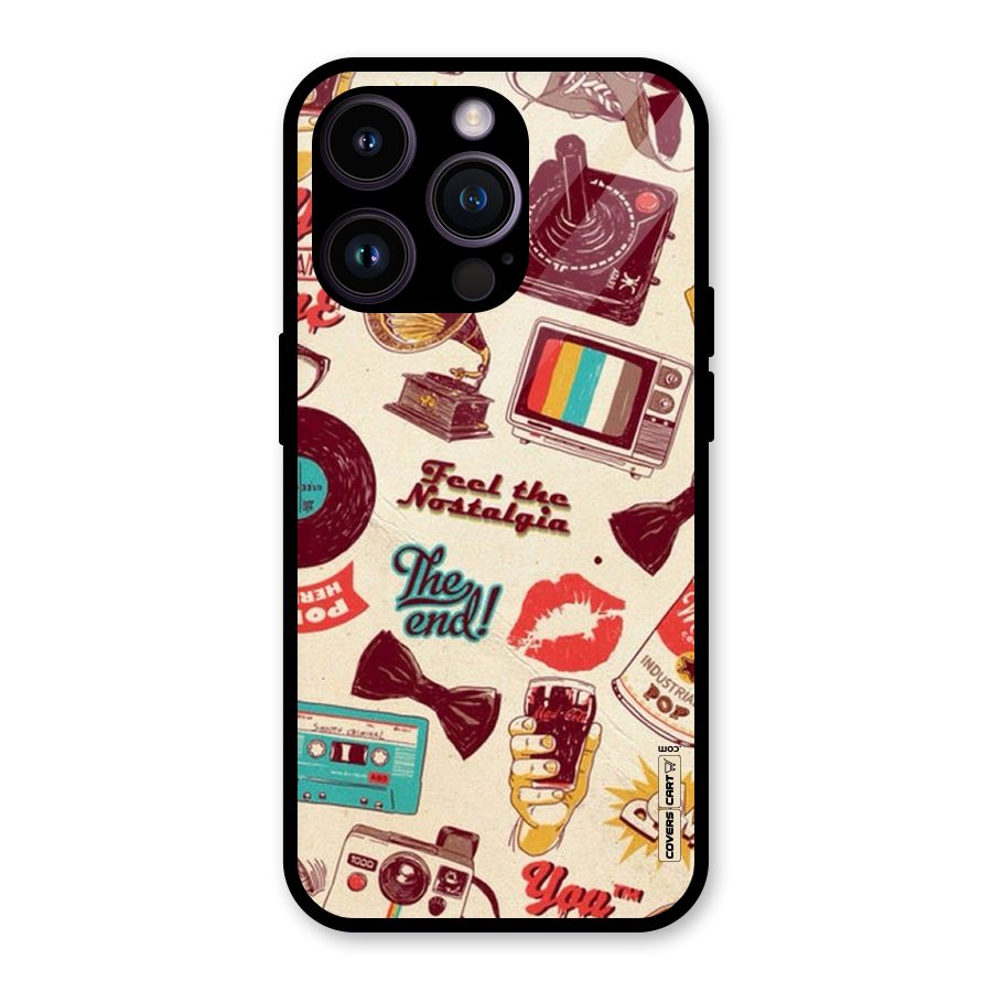 Feel The Nostalgia Glass Back Case for iPhone 14 Pro