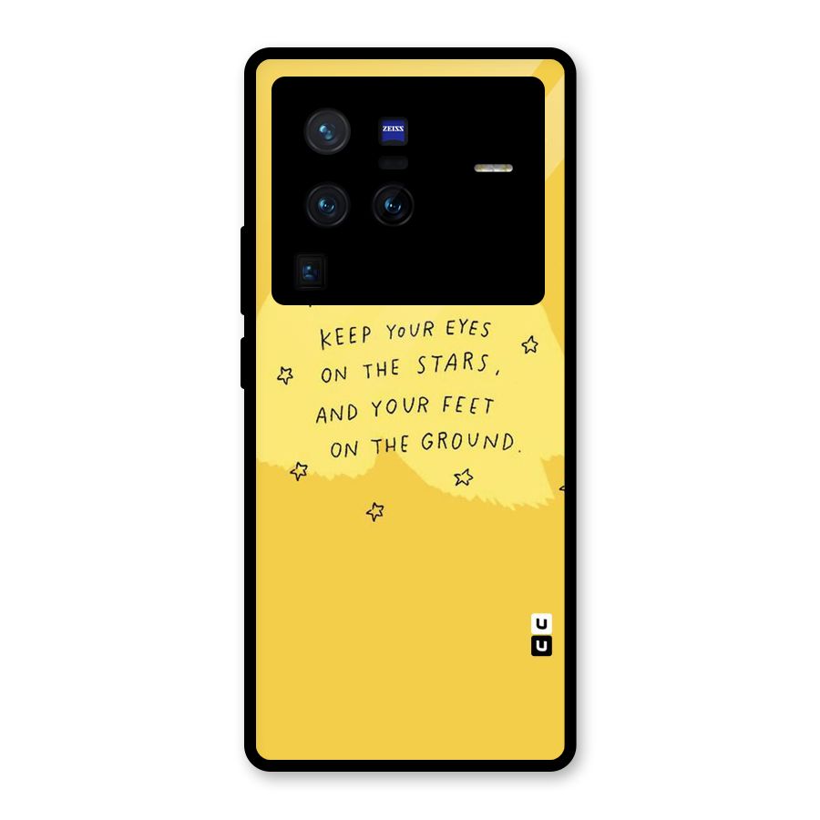 Feet On Ground Glass Back Case for Vivo X80 Pro