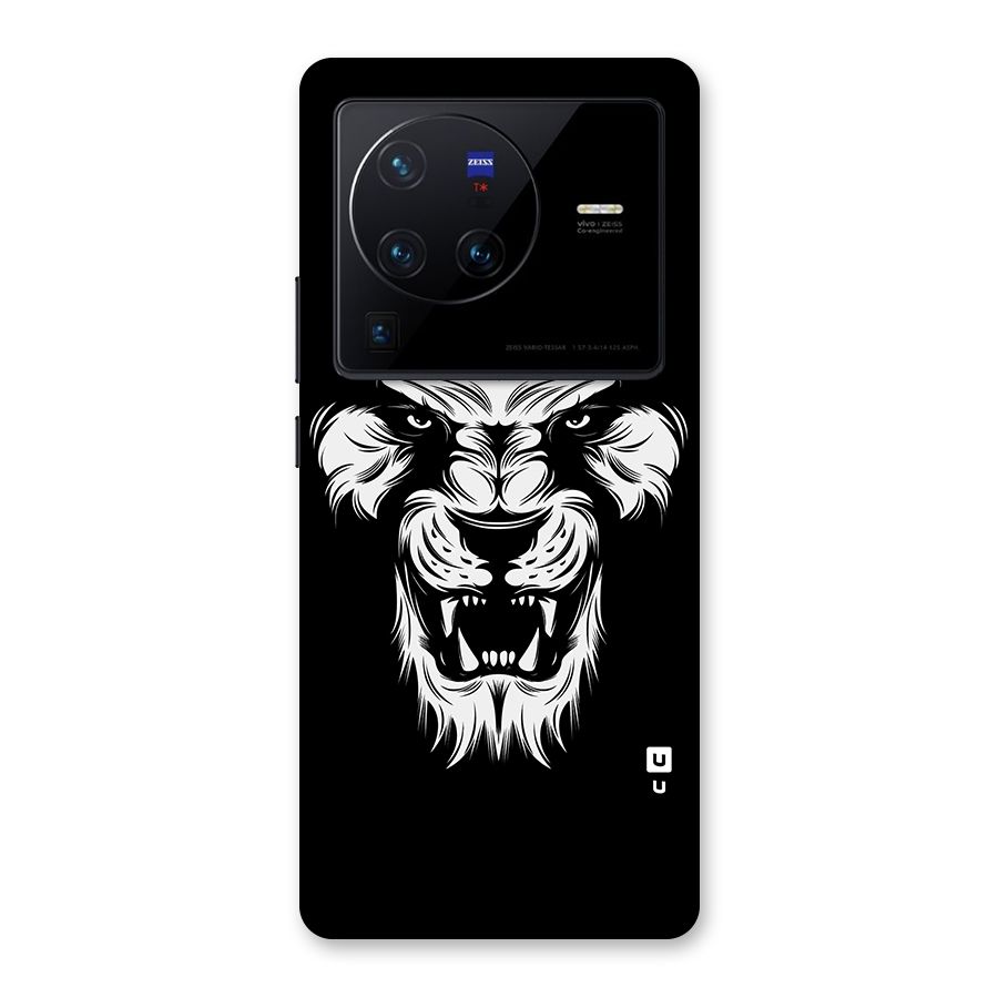 Fierce Lion Digital Art Back Case for Vivo X80 Pro