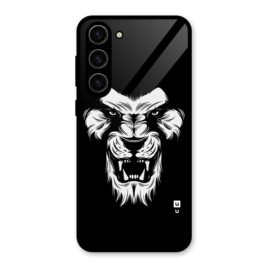 Fierce Lion Digital Art Glass Back Case for Galaxy S23 Plus