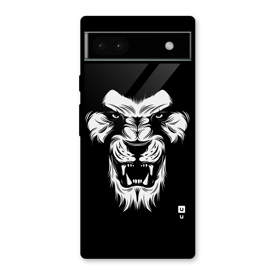 Fierce Lion Digital Art Glass Back Case for Google Pixel 6a