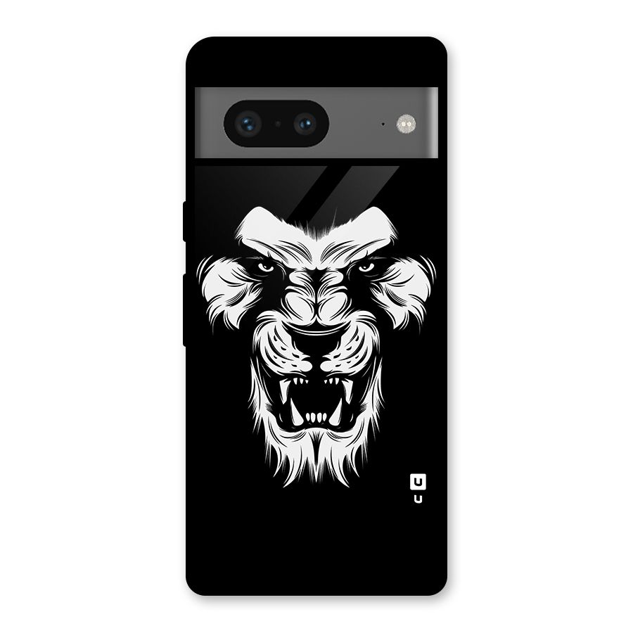 Fierce Lion Digital Art Glass Back Case for Google Pixel 7