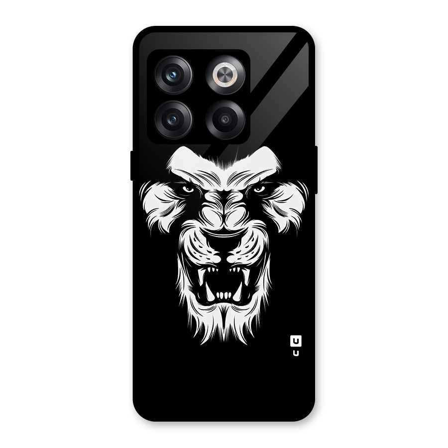 Fierce Lion Digital Art Glass Back Case for OnePlus 10T