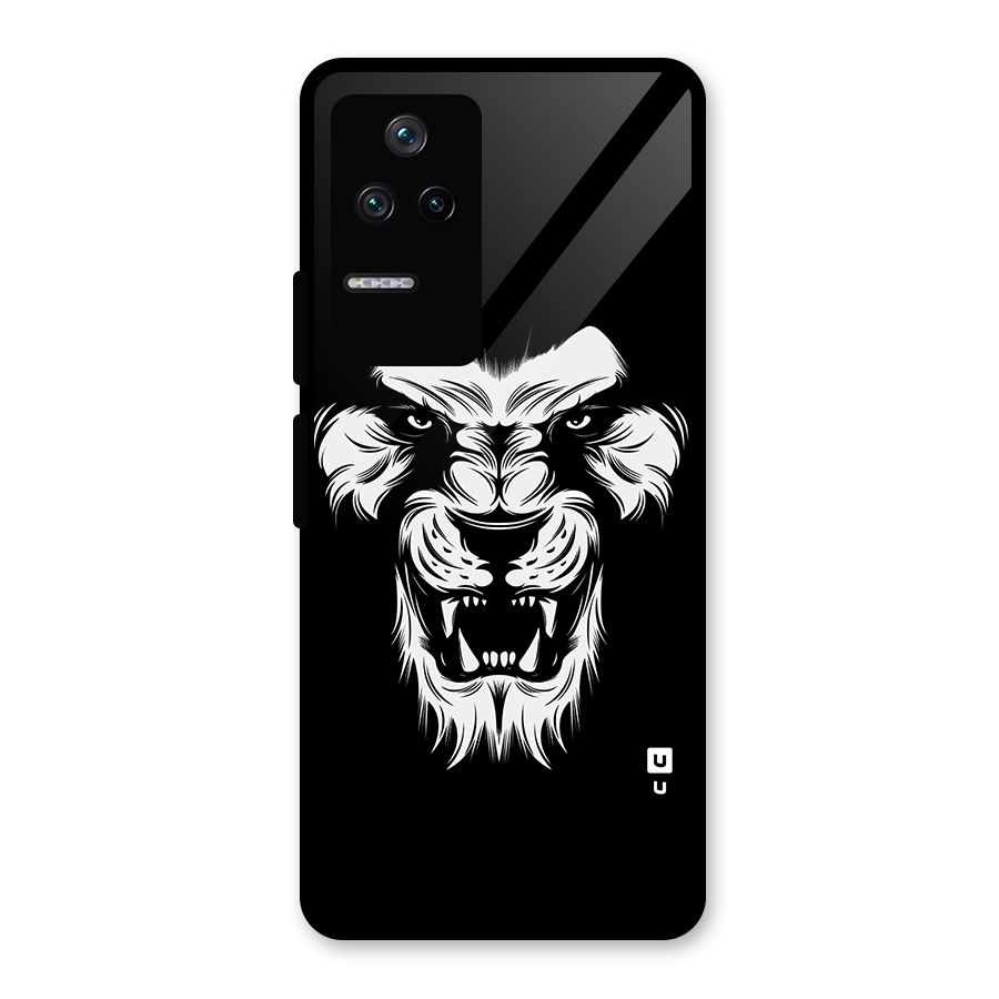 Fierce Lion Digital Art Glass Back Case for Poco F4 5G
