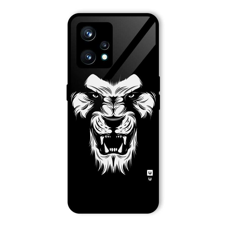 Fierce Lion Digital Art Glass Back Case for Realme 9 Pro Plus 5G