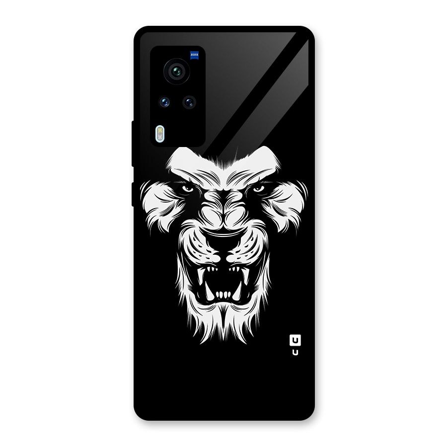 Fierce Lion Digital Art Glass Back Case for Vivo X60 Pro