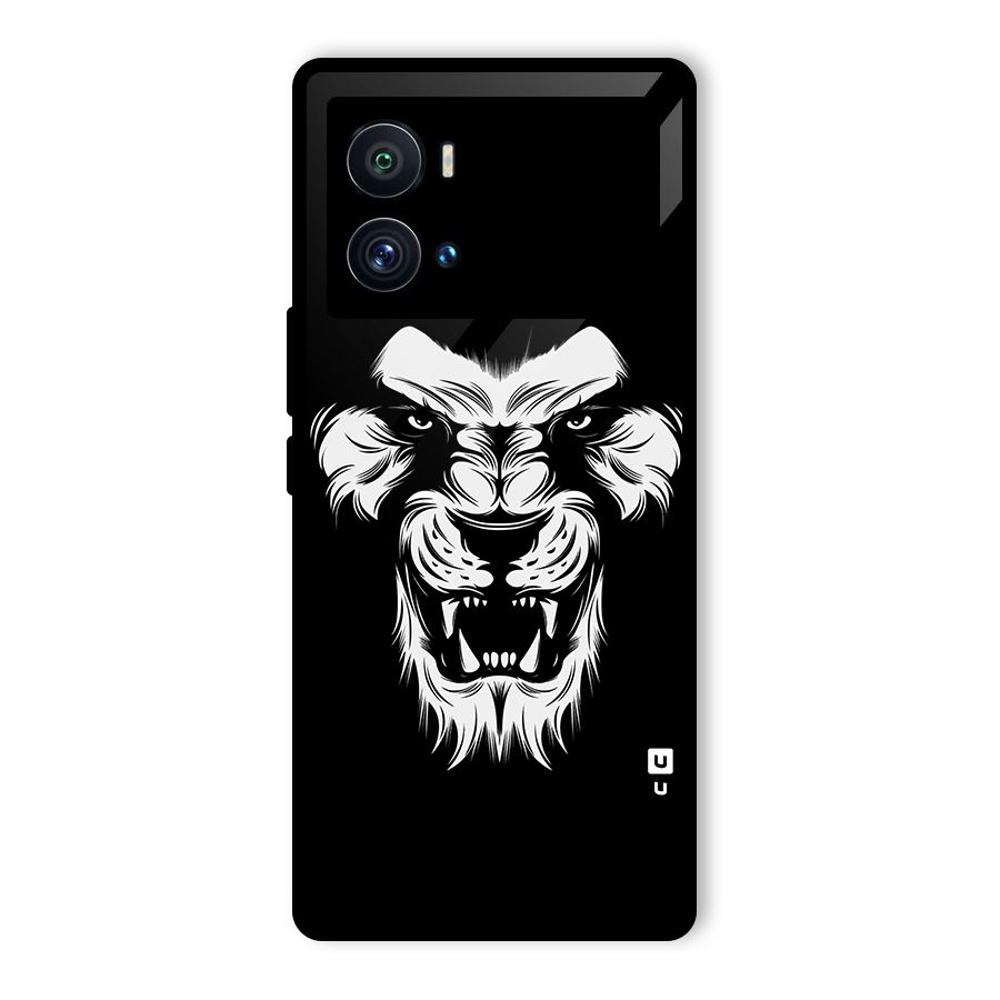 Fierce Lion Digital Art Glass Back Case for Vivo iQOO 9 Pro